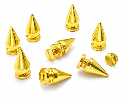 Metal Studs - High Cones [gold] [10pcs].png