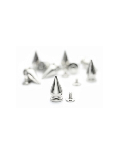 Metal Studs - High Cones [silver] [10pcs]