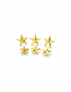 Metal Studs - Stars [gold] [50 pcs]