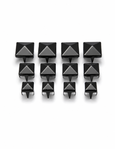 Metal Studs - Pyramids [black] [50 pcs]