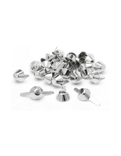 Metal Studs - Cone-shaped studs [silver] [50 pcs].jpg