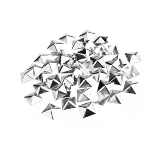 Metal Studs - Pyramids Large [silver] [100 pcs]
