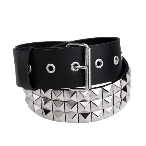 Leather Belt - 3-row studded (dense pyramid pattern) 1.jpg