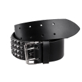 Leather Belt - 4-row studded belt, PYRAMID BLACK.jpg