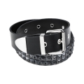 Leather Belt - Dense 3-row PYRAMID strip.jpg