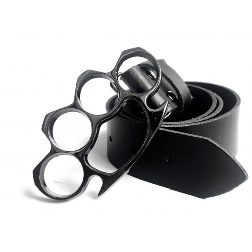 Leather Belt - FINGER BLACK.jpg