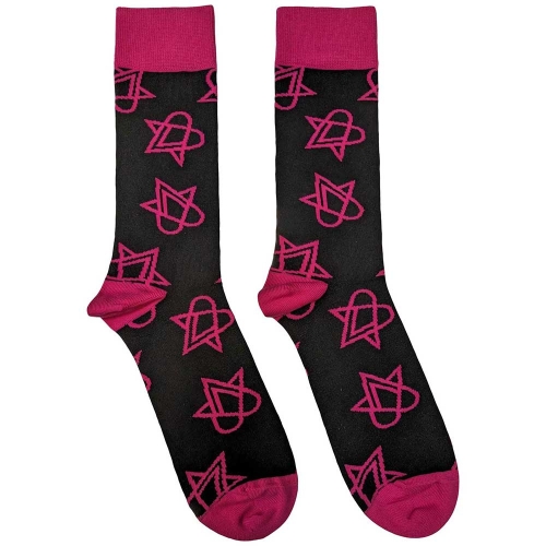 HIM - MINI PINK HEARTAGRAMS -- Socks.jpg