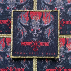 KERRY KING - From Hell I Rise [gold] -- Woven Patch