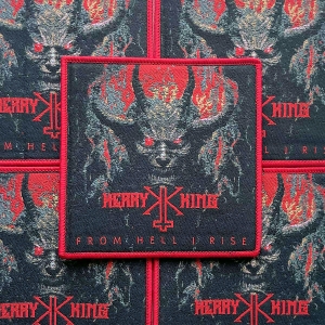 KERRY KING - From Hell I Rise [red] -- Woven Patch