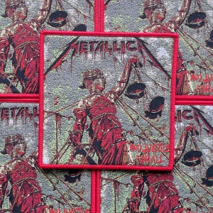 METALLICA - And Justice for All [red] -- Woven Patch