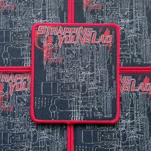 STRAPPING YOUNG LAD - City [red] -- Woven Patch
