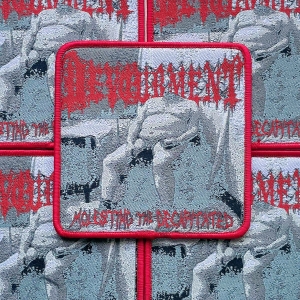 DEVOURMENT - Molesting the Decapitated [red] -- Woven Patch