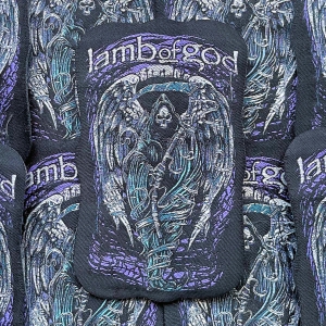 LAMB OF GOD - Winged Reaper [iron on] -- Woven Patch