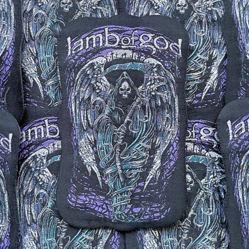 LAMB OF GOD - Winged Reaper [iron on] -- Woven Patch A.jpg