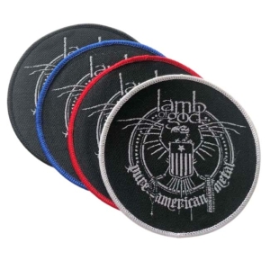LAMB OF GOD - Pure American Metal [colors] -- Woven Patch