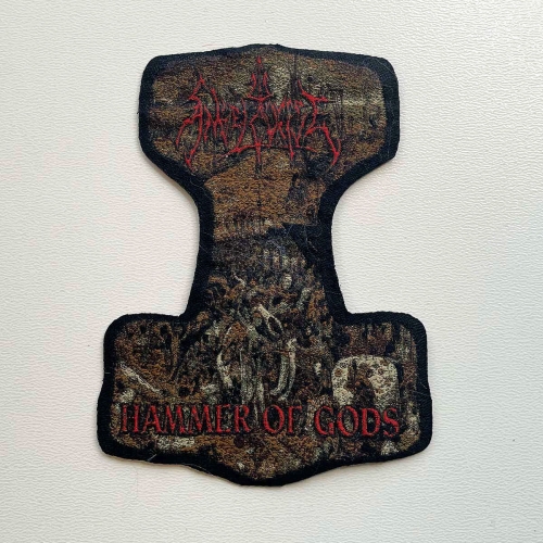 ANGELCORPSE - Hammer of Gods [iron on] -- Woven Patch.jpg