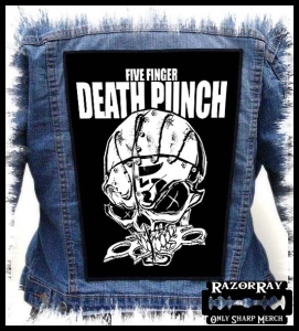 FIVE FINGER DEATH PUNCH - Metal skull -- Backpatch