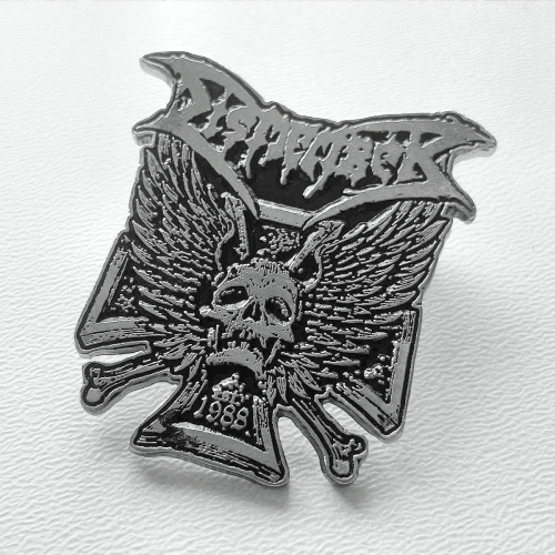 DISMEMBER - Winged Skull -- Metal Pin.jpg