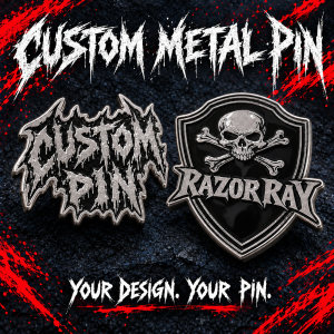 Custom Metal Pins – Your Design – Pack of 60