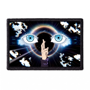 Naszywka Jujutsu Kaisen - Satoru Gojo eyes and hand sign