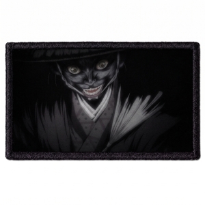 Naszywka Shigurui Death Frenzy - Creepy smiling samurai in the dark