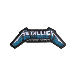 METALLICA - MASTER OF PUPPETS BLUE POSTER LOGO [iron on] --Embroidered Patch