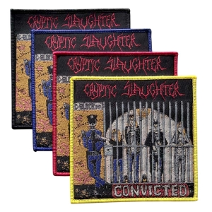 CRYPTIC SLAUGHTER - Convicted [colors] -- Woven Patch