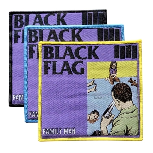 BLACK FLAG - Family Man [colors] -- Woven Patch