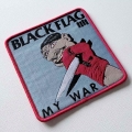 BLACK FLAG - My War [red] -- Woven Patch.JPG