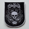 MOONSORROW - Skull Knot [silver] -- Woven Patch.JPG