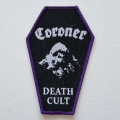 CORONER - Death Cult [purple] -- Woven Patch.JPG