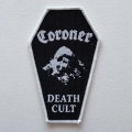 CORONER - Death Cult [white] -- Woven Patch.JPG