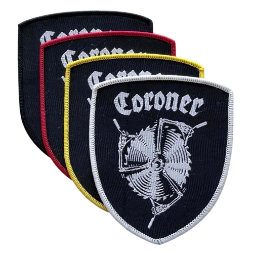 CORONER - Logo Shield [colors] -- Woven Patch-wbg.jpg