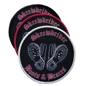 SKREWDRIVER - Boots & Braces [colors] -- Woven Patch