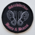 SKREWDRIVER - Boots &amp; Braces [black] -- Woven Patch.JPG
