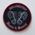 SKREWDRIVER - Boots &amp; Braces [red] -- Woven Patch.JPG