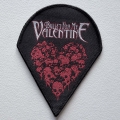 BULLET FOR MY VALENTINE - Skull Heart [black] -- Woven Patch.JPG