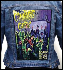 CANNABIS CORPSE - Beneath Grow Lights Thou Shalt Rise -- Backpatch