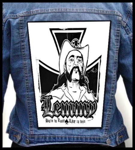 LEMMY KILMISTER - Born To Lose, Live To Win -- Backpatch.jpg