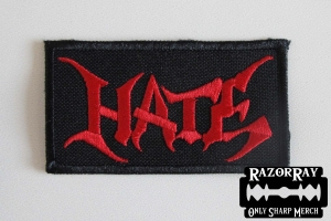 Official HATE [red] -- Embroidered Patch 