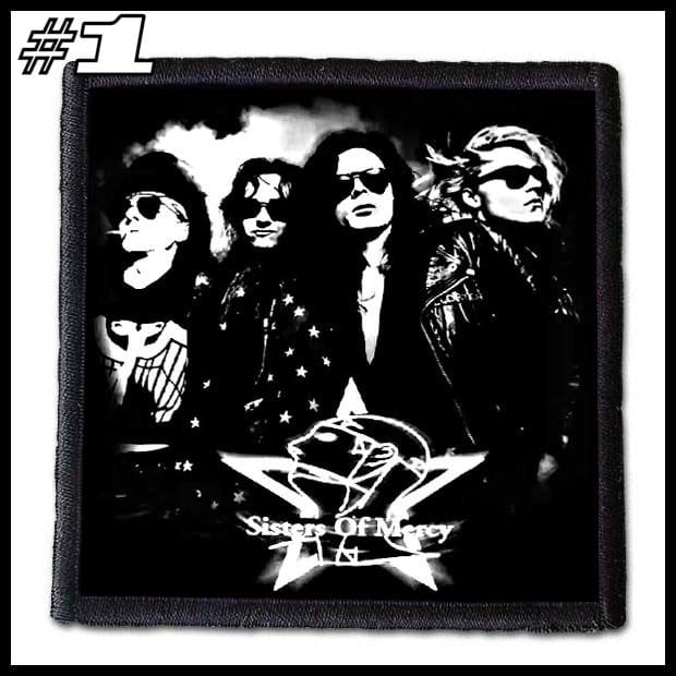 SISTERS OF MERCY Embroidered Patch - Iron-On/Sew-On - Bauhaus Goth Rock Music Band Patch