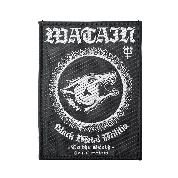 Watain - Patch Arrière Militia En Métal Noir - Inspiré De L'album Trident Wolf Eclipse - Pour Vestes, Jeans, Sacs